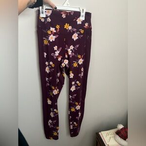 Victoria's Secret Purple Floral Leggings